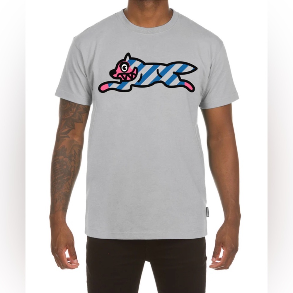 ICECREAM T/TEE SHIRT - LIMITED EDITION YIKES STRIPES S/S  SIZE: 2 XL *NEW*